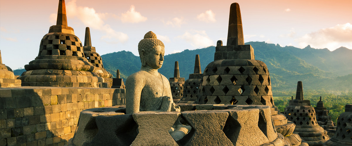  Java Yogyakarta  und UNESCO Weltkulturerbe Borobudur 